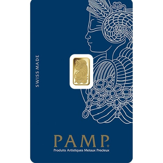 PAMP Lady Fortuna 1 Gram Gold Bar Minted