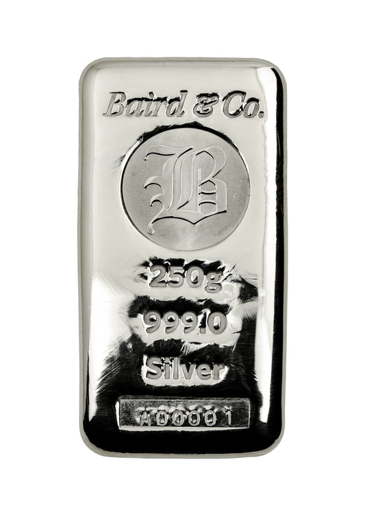 250g Silver Cast Bar