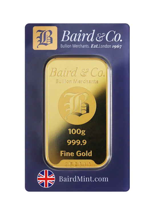 100g Gold Minted Bar