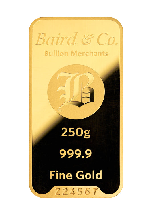 250g Gold Minted Bar