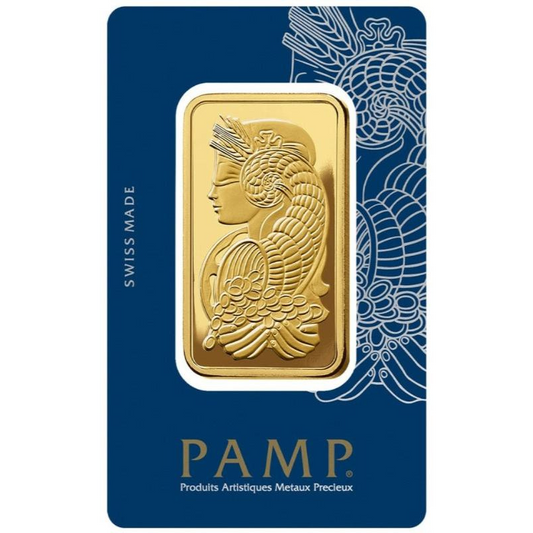 PAMP Lady Fortuna 100 Gram Gold Bar Minted