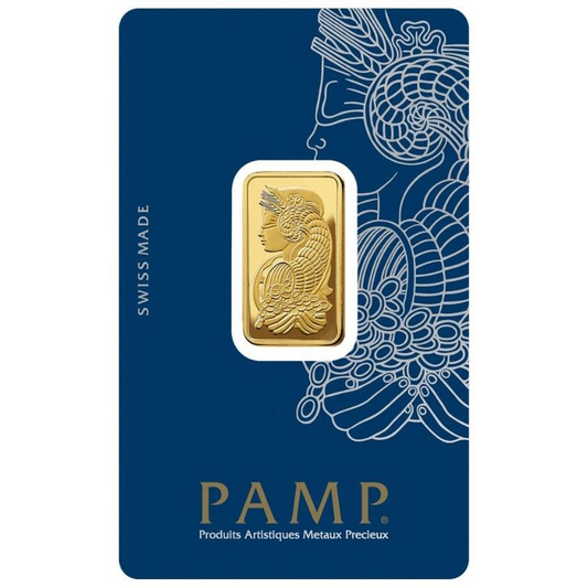 PAMP Lady Fortuna 10 Gram Gold Bar Minted