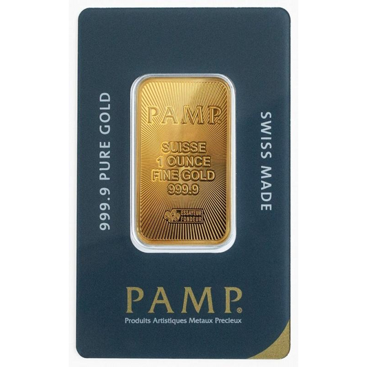 PAMP Suisse 1oz Gold Bar Minted