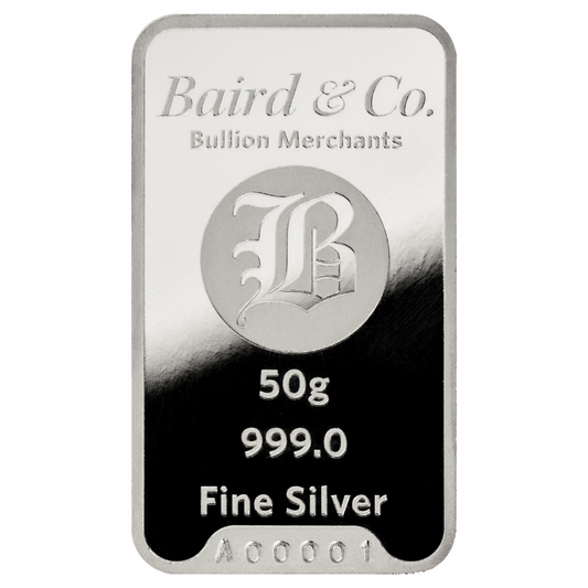 50g Silver Minted Bar